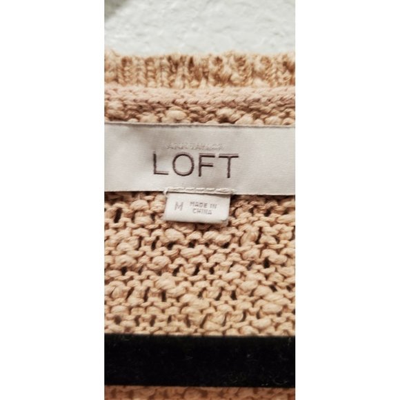 LOFT Beige Knit Sweater - Picture 2 of 3